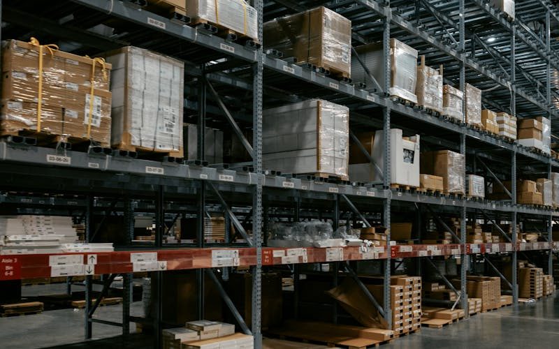 Organized warehouse bins and storage systems